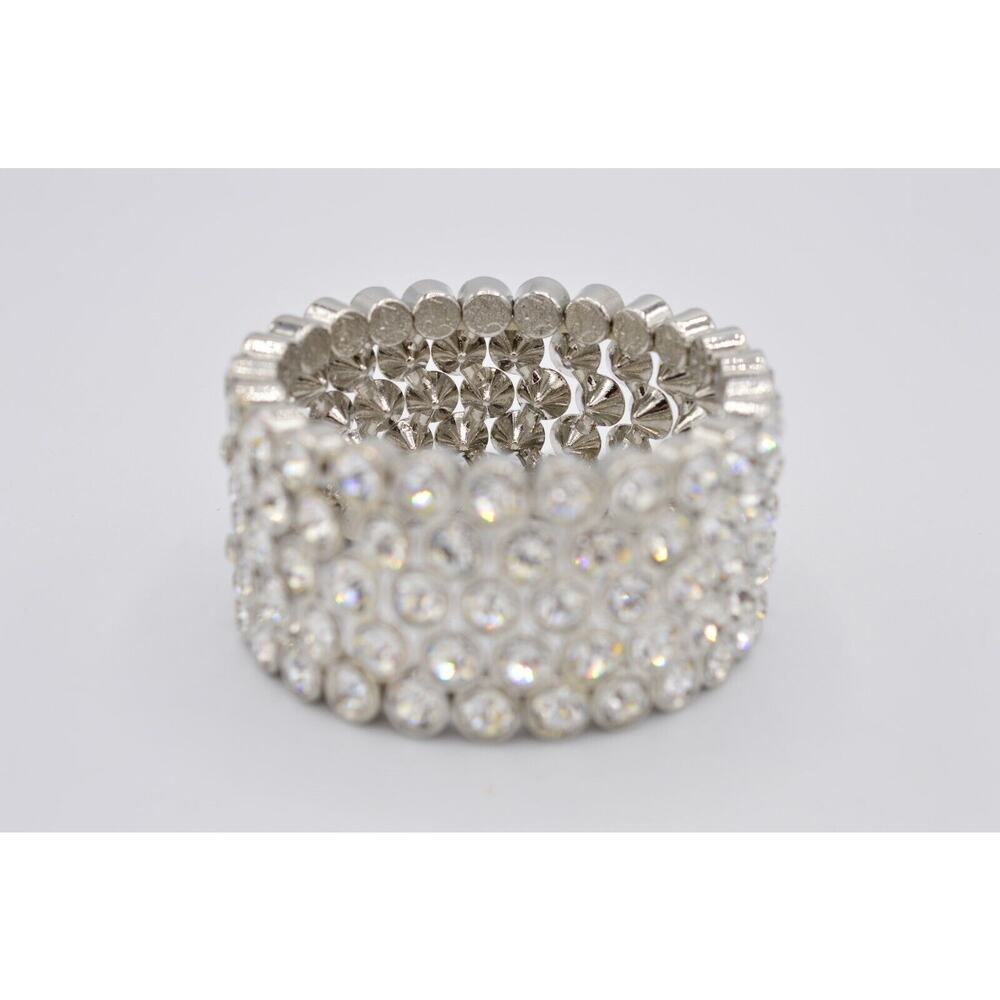 Statement Bracelet Sparkling Rhinestone Crystal S… - image 7